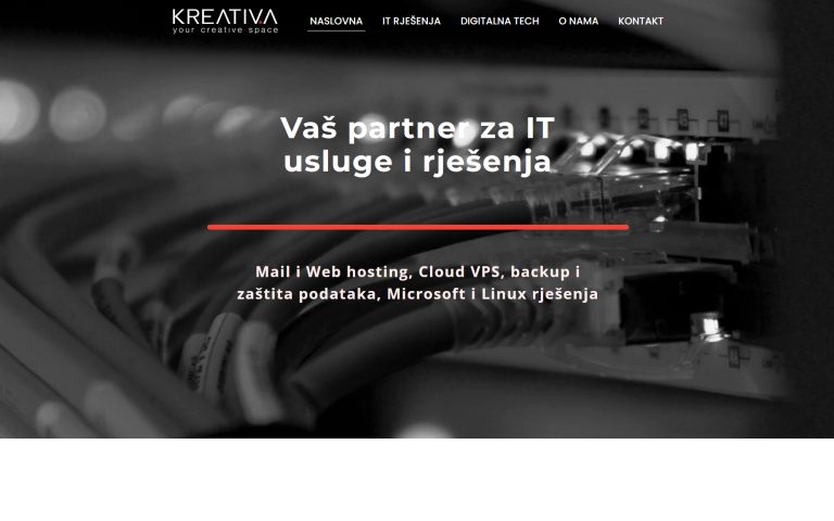 Homepage of the K5 IT usluge i rješenja website